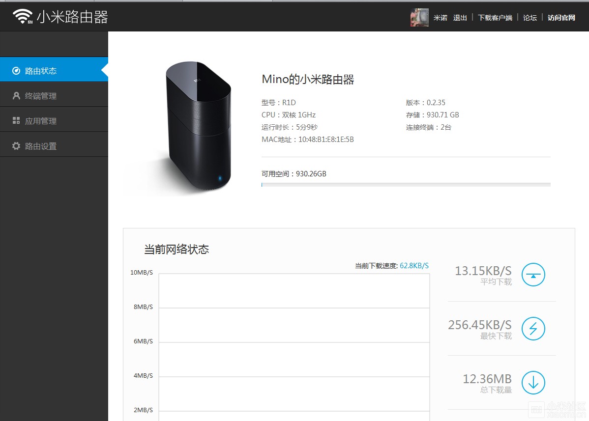 【miwifi.com】小米路由器管理界面体验