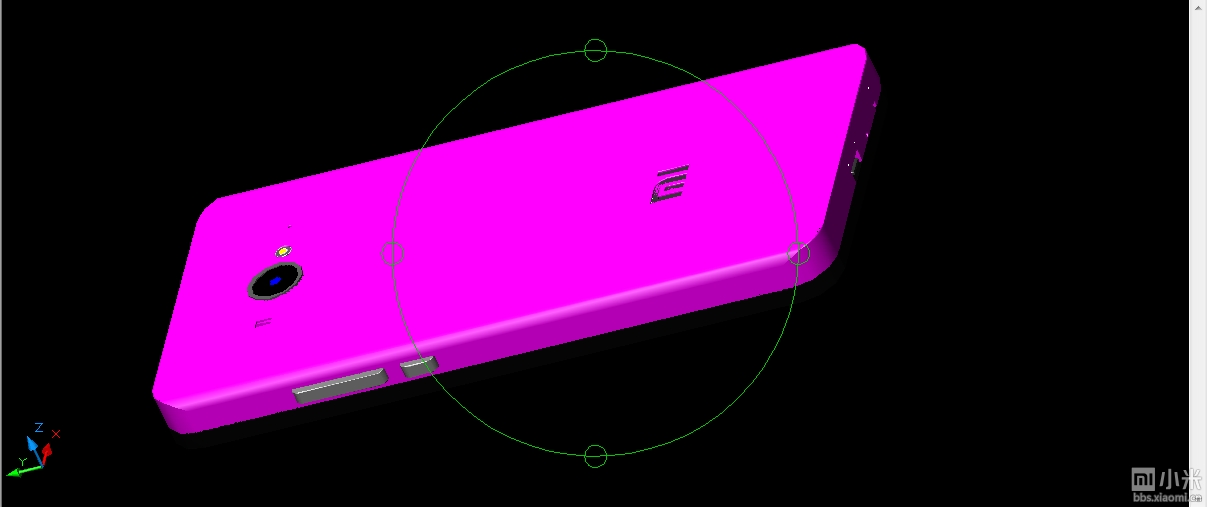 CAD绘制小米手机2立体图,绝对震撼你的眼球。
