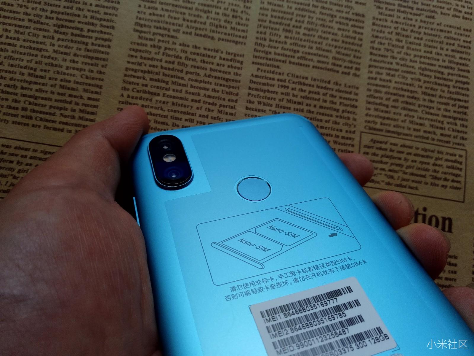 小米6X丨千元冰川蓝少年归来