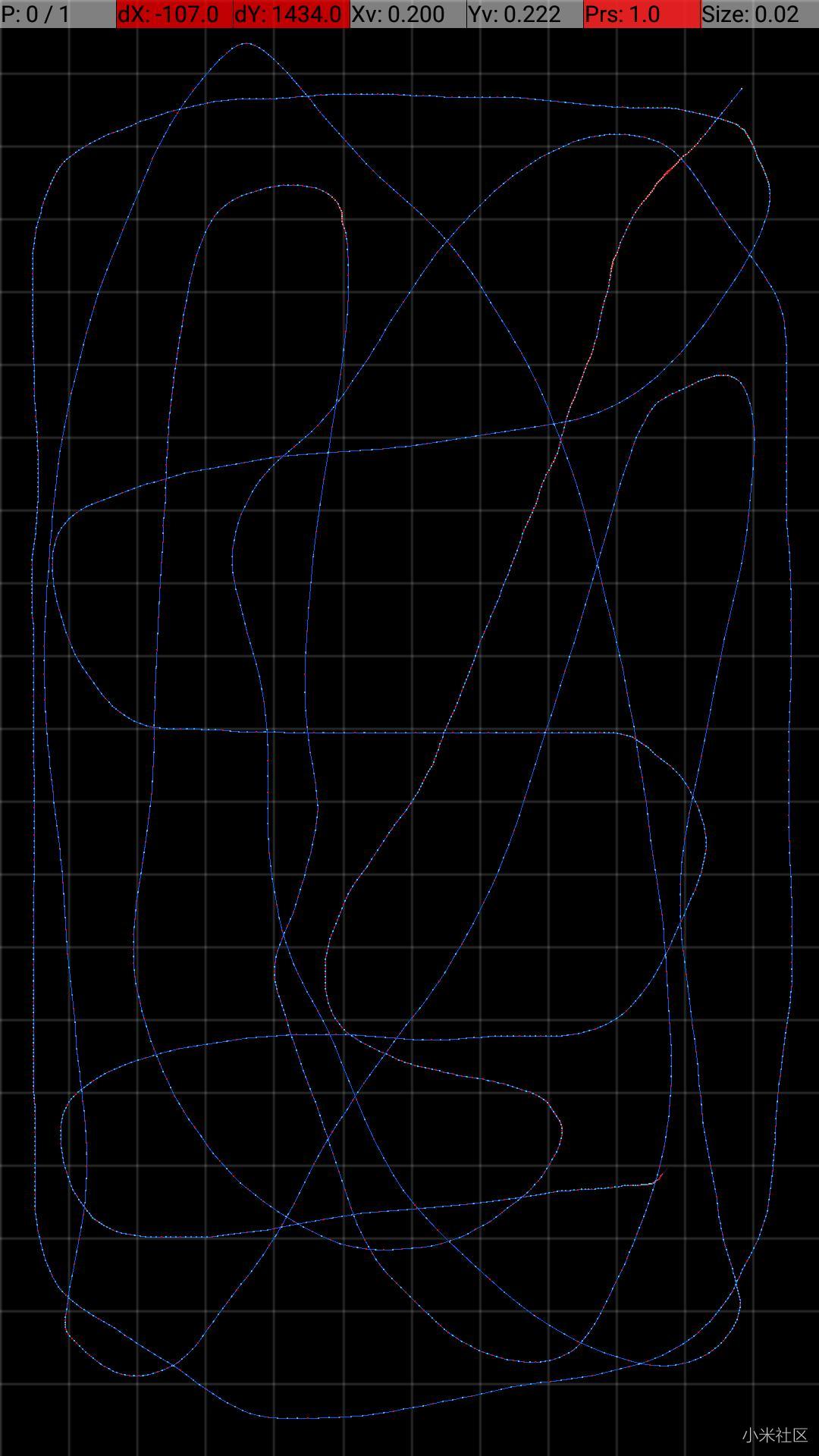 米六陶瓷版屏幕触摸测试