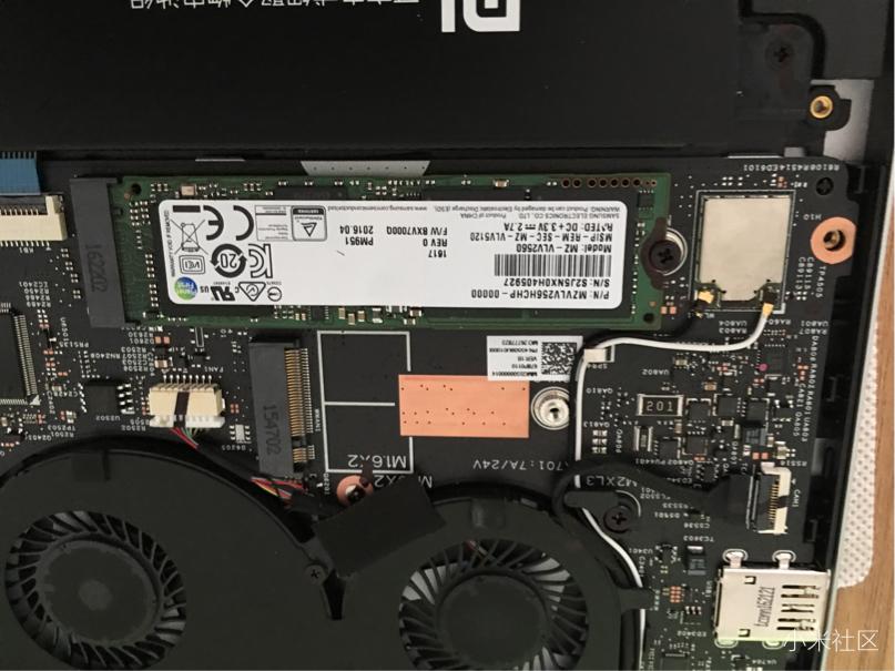 小米笔记本13到(增加固态硬盘)