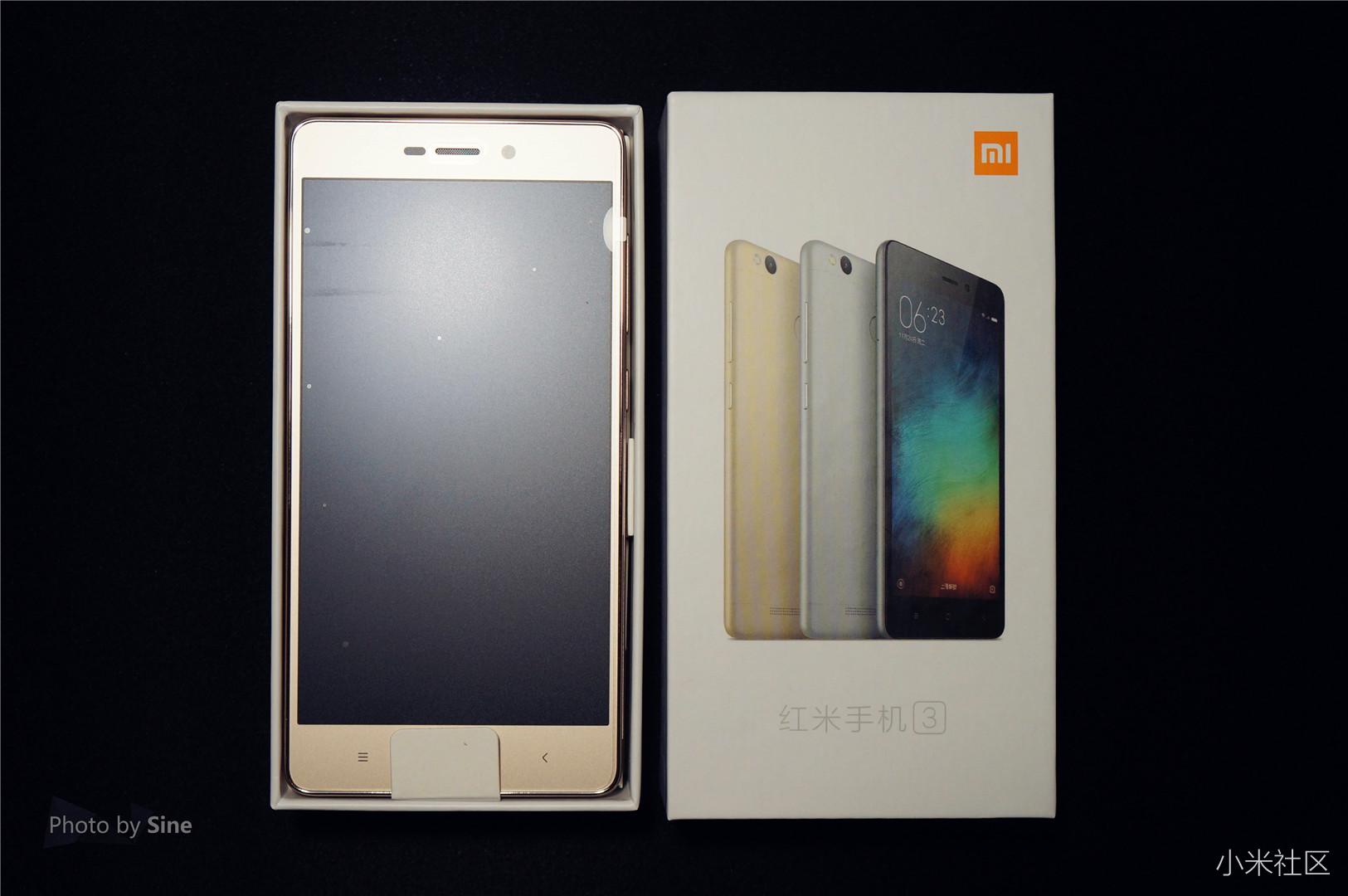 红米3高配版开箱上手 ▲红米3采用了与之前红米note3,小米5一样的形式