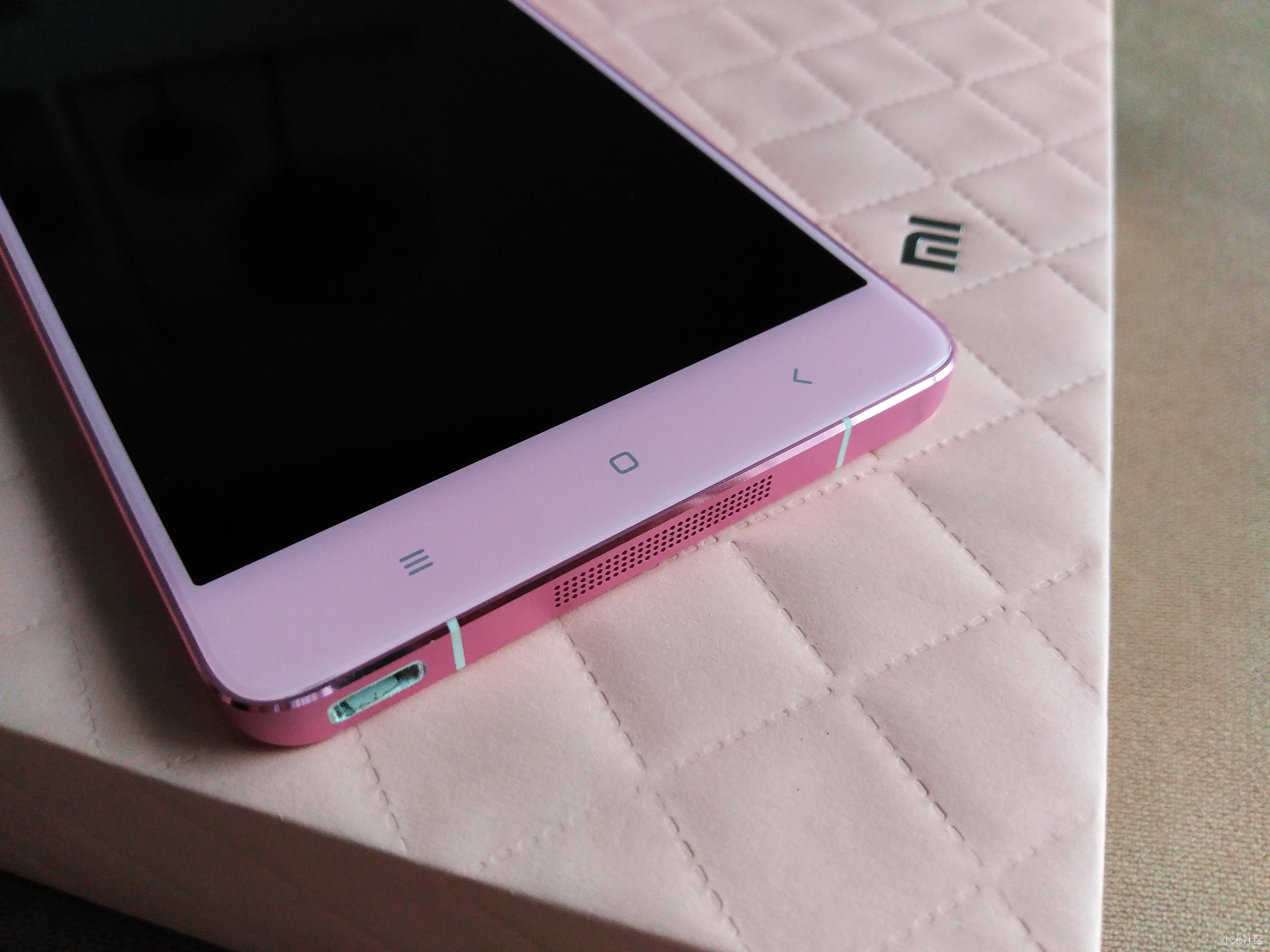 小米note女神版怀旧开箱粉红女郎