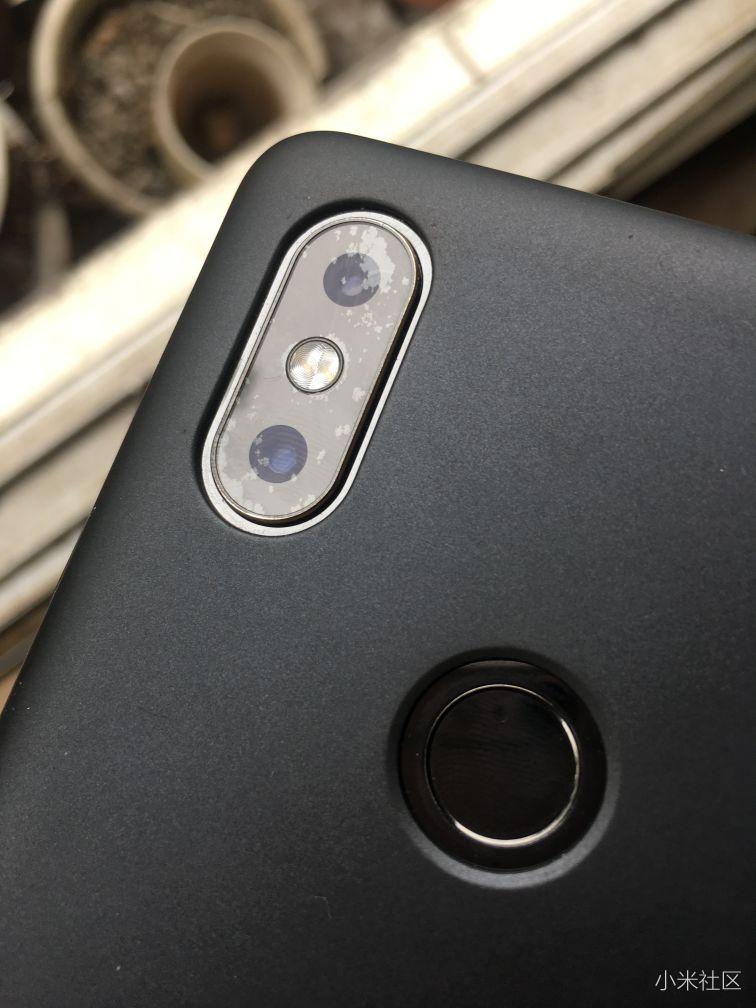 mix2s后摄像头镜头膜脱落